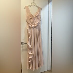 H&M Women’s Pleated Long Dress Powder Pink. Excellent condition.